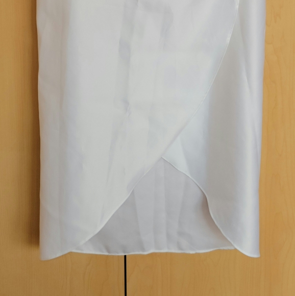 White Silk Halter Dress - Picture 2 of 7